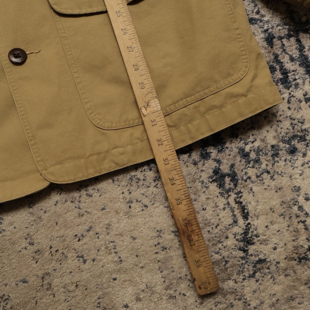 LL Bean Field Barn Coat Mens Large Regular Flannel Cotton Lined Chore - Picture 6 of 12